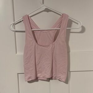 lululemon wundermost cropped tank - pink